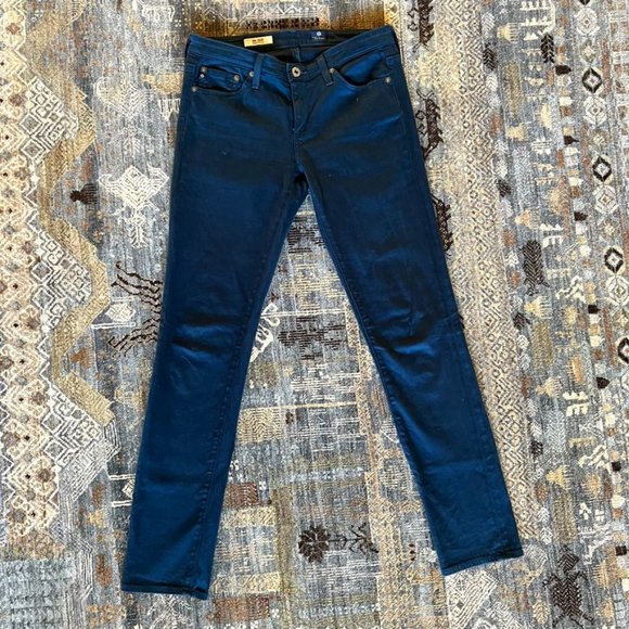 AG  Adriano Goldschmied "The Stilt" Cigarette Leg Color Blue Size: 27R - Picture 1 of 5